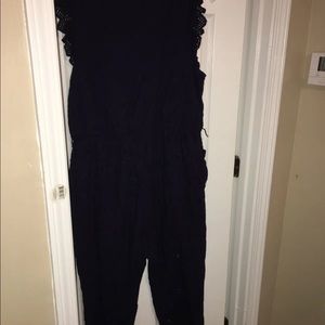 Navy blue New York and Company jumpsuit